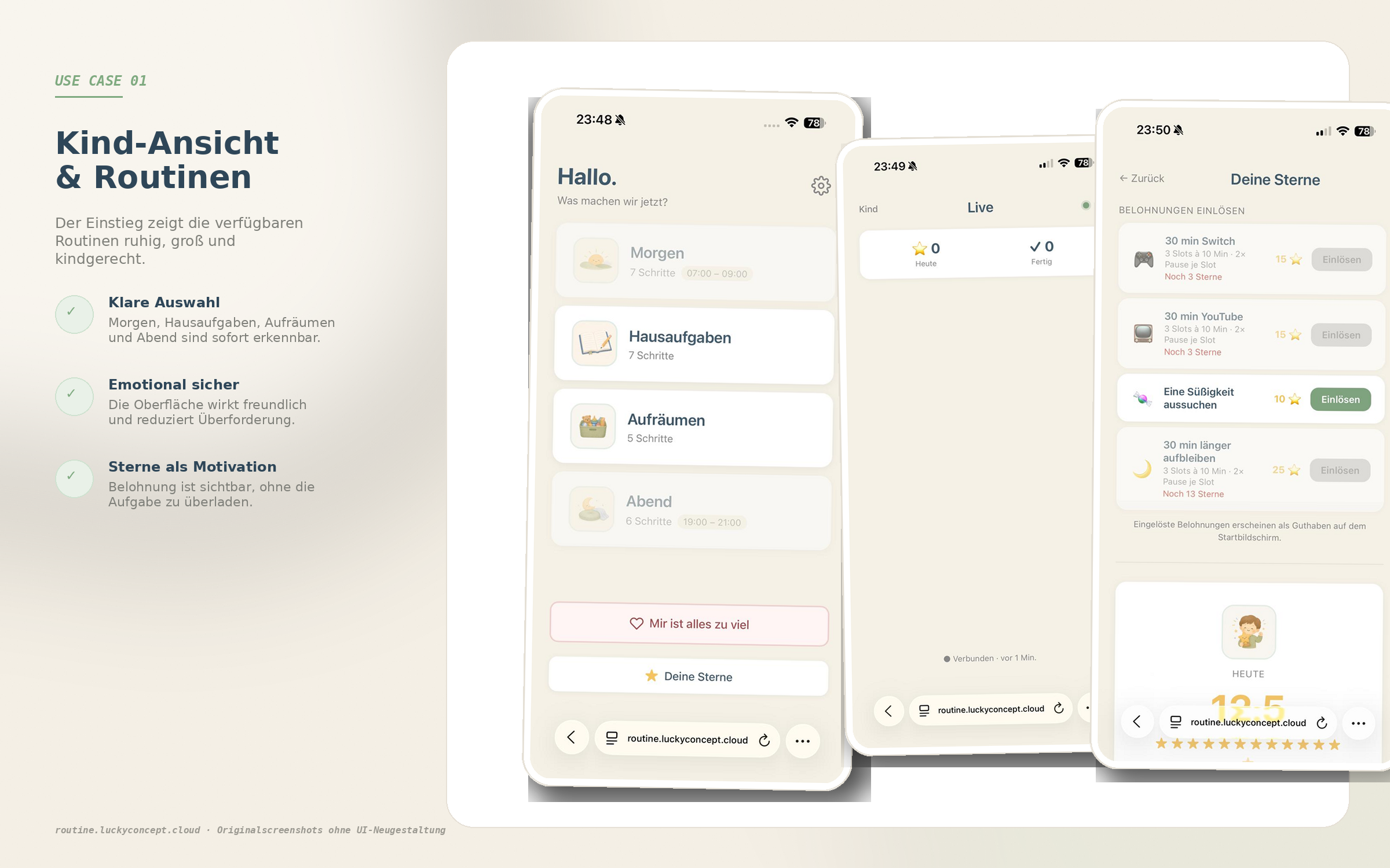 Kleine Schritte – Kinder-Routine-App mit Cloud-Sync
